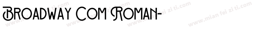 Broadway Com Roman字体转换